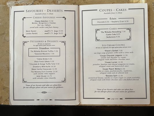 Menu photo 7 The Wolseley London, XGL