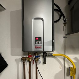 New tankless hot water heater. New tankless hot water heater.