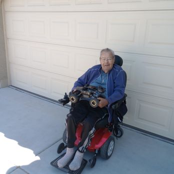 Transportation Done Right - Verne in his power chair - Medical Transportation Near Me Transportation Done Right - Verne in his power chair - Medical Transportation Near Me