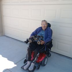 Transportation Done Right - Verne in his power chair