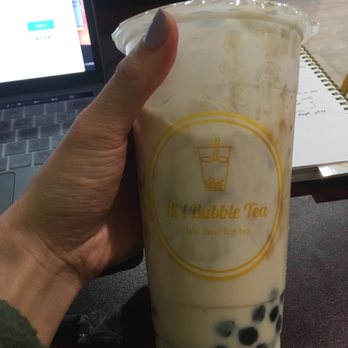 Hi Bubble Tea - wintermelon milk tea w tapioca (very sweet, id rec adjusting sugar level) - Bubble Tea Near Me - Lakewood, Washington