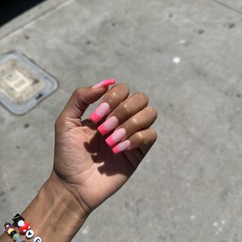 Nail Spa & Massage - Full set $75 (acrylic plus French tip, considered medium length) - Nail Salons Near Me - Los Angeles, California