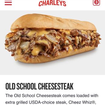 Charleys Cheesesteaks - Menu pic. - Cheesesteaks Near Me - Joliet, Illinois