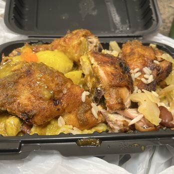 Two Brothers Carryout - Small jerk chicken, rice and peas w/curry gravy, cabbage - Caribbean Near Me - Baltimore, Maryland Two Brothers Carryout - Small jerk chicken, rice and peas w/curry gravy, cabbage - Caribbean Near Me - Baltimore, Maryland