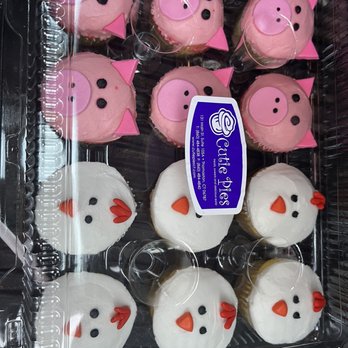 Cutie Pies - piggy cupcakes in a plastic container - Desserts Near Me - Thomaston, Connecticut