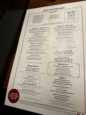 Menu photo 6 Max's Oyster Bar West Hartford, CT Menu photo 6 Max's Oyster Bar West Hartford, CT