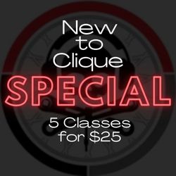 CliqueCycle - New To Clique Package $25 for 5 classes.