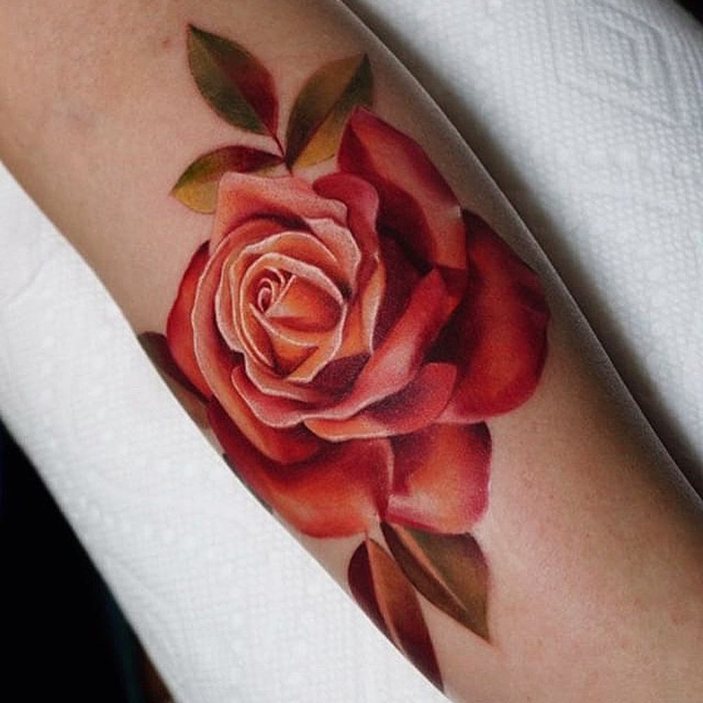 Devoted Ink - Rose Tattoo by Nina - Tattoo Near Me - Temecula, California