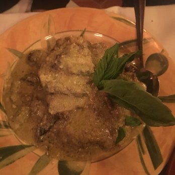 Spadaro Roman Kitchen - Eggplant in pistachio cream sauce - Italian Near Me - New Rochelle, New York Spadaro Roman Kitchen - Eggplant in pistachio cream sauce - Italian Near Me - New Rochelle, New York