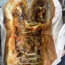 Chapin’s Hot Bagels & Deli - Chopped cheese on a roll