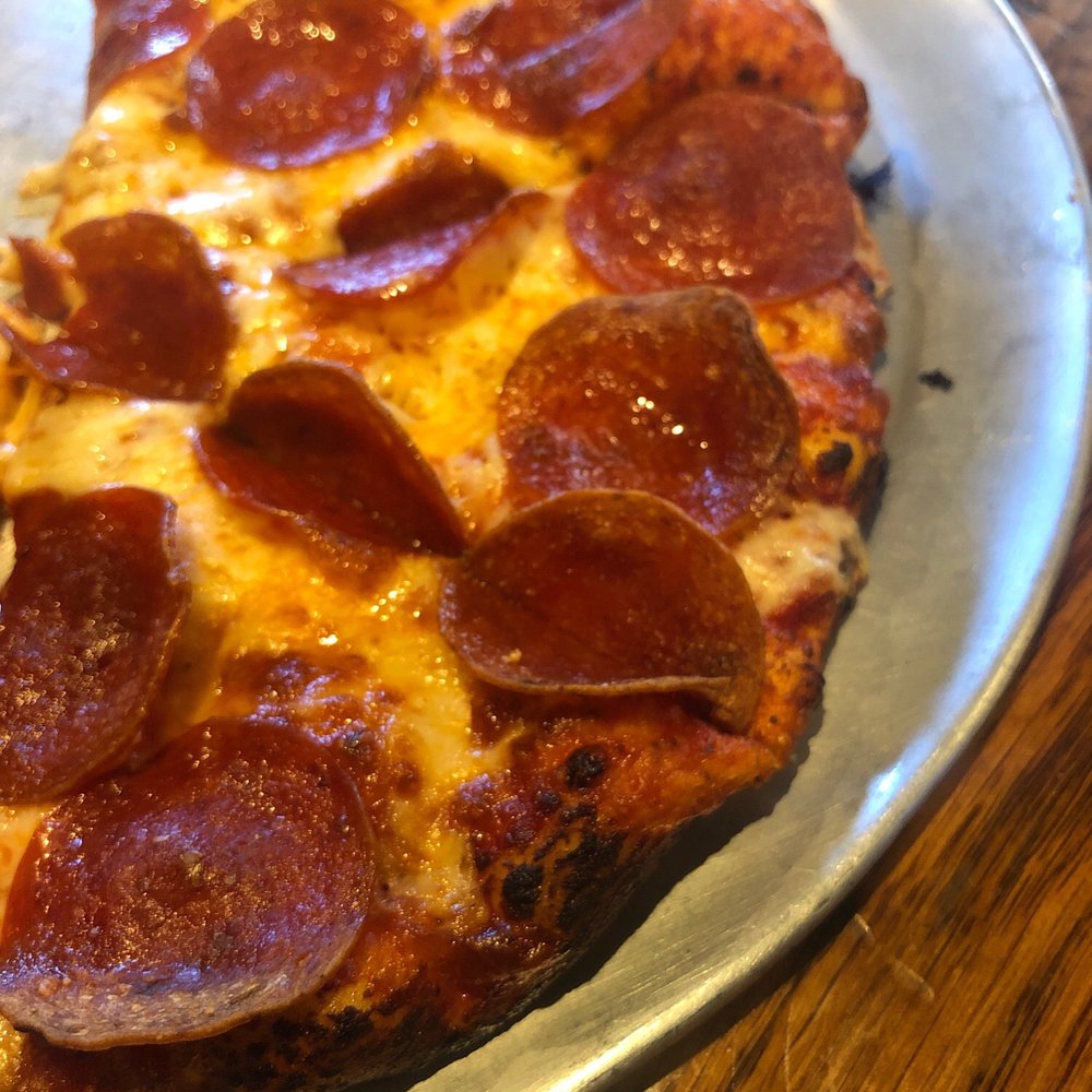 Rusty's Pizza Parlor - Thin pepperoni 1-Topping Pizza - Pizza Near Me - Santa Barbara, California Rusty's Pizza Parlor - Thin pepperoni 1-Topping Pizza - Pizza Near Me - Santa Barbara, California