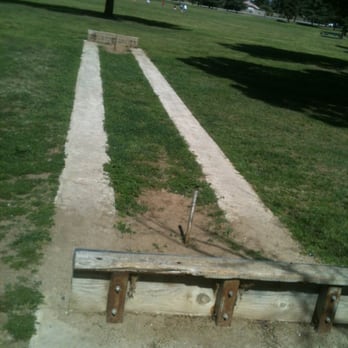 Emerald Cove Park - Horseshoe court with poles on either end - Parks Near Me - Bakersfield, California