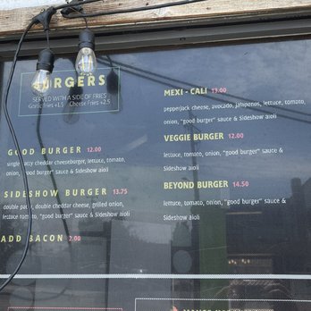 Sideshow Kitchen - Burgers Near Me - Oakland, California