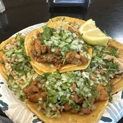 Miguel's Tacos - Chicken and al pastor tacos