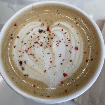 Elixr Coffee - Butterscotch pink peppercorn latte - Coffee & Tea Near Me - Philadelphia, Pennsylvania
