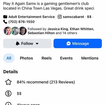 Play It Again Sam's - Adult Entertainment Near Me - Las Vegas, Nevada