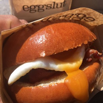 Eggslut - Bacon Cheese & Egg - New American Near Me - Glendale, California Eggslut - Bacon Cheese & Egg - New American Near Me - Glendale, California