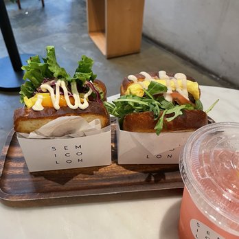 Semicolon Cafe - Shroom, the regular with avocado and strawberry lemonade - Coffee & Tea Near Me - Bellevue, Washington Semicolon Cafe - Shroom, the regular with avocado and strawberry lemonade - Coffee & Tea Near Me - Bellevue, Washington