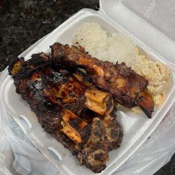 Matiki Island Barbecue - ##1 Beef Rib Plate "Sam's Plate" - Hawaiian Near Me - Fullerton, California Matiki Island Barbecue - ##1 Beef Rib Plate "Sam's Plate" - Hawaiian Near Me - Fullerton, California