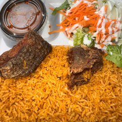 Calabash African Cuisine & Bar - fish and jollof