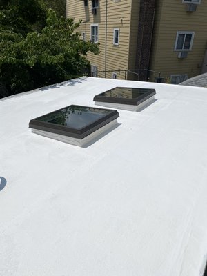Skylights - Bill White Roofing specializes in the repair or replacement of flat or pitched shingle roofs. Call /Text (917) 263-0947 for a free estimate! We only use top quality materials and offer coatings with a variety of different products to be professionally installed. We also replace skylights and gutters, and do exterior painting and waterproofing. All of our work is covered with a warranty, and no job is too big or too small. Give us a call for a free estimate!