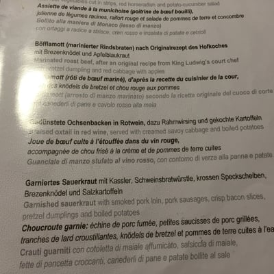 Menu photo 1 s´Wirtshaus im Weinbauer Schwangau, BY Menu photo 1 s´Wirtshaus im Weinbauer Schwangau, BY