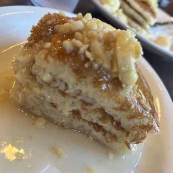 Kihei Caffe Lahaina - My share of the pancakes with coconut syrup - Breakfast & Brunch Near Me - Lahaina, Hawaii