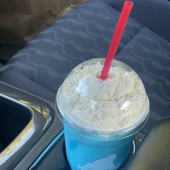 Big Foot Java - Italian soda blue raspberry w cream on top - Coffee & Tea Near Me - Renton, Washington