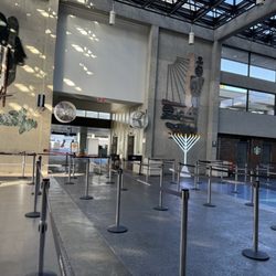 Daniel K Inouye International Airport - Terminal 2 - Menorah for Hanukkah