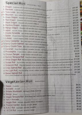Menu photo 3 Sushi Park Mississauga, ON