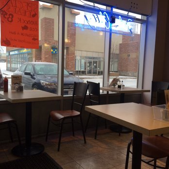 Amy's Fish & Chips - Inside to look out - Fish & Chips Near Me - Richmond Hill, Ontario