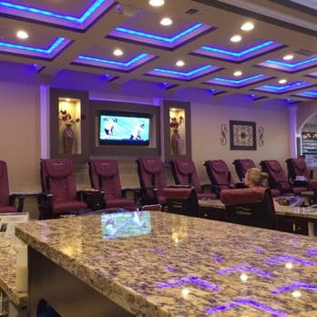 Foxy Nails & Spa - Pedicure bowls on one side - Nail Salons Near Me - Birmingham, Alabama