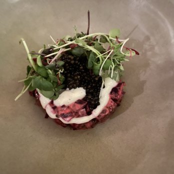 Tokyo Record Bar - Beet Salad w Caviar - Izakaya Near Me - New York, New York Tokyo Record Bar - Beet Salad w Caviar - Izakaya Near Me - New York, New York