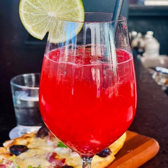 Pinstripes - Sangrio. Very pretty and delicious. Tropical drink. - Bowling Near Me - San Mateo, California Pinstripes - Sangrio. Very pretty and delicious. Tropical drink. - Bowling Near Me - San Mateo, California