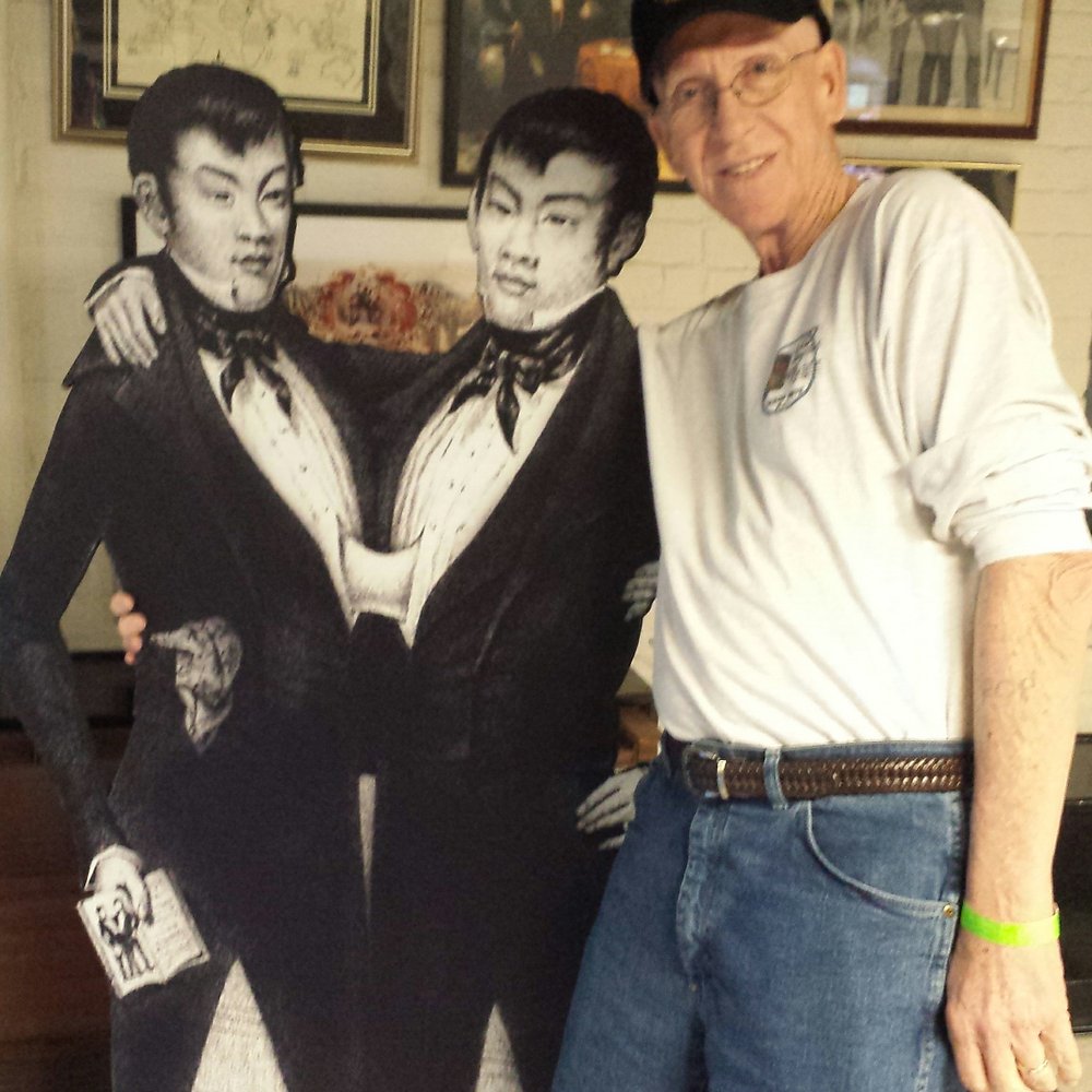 Andy Griffith Museum - Ken with Eng and Chang in their gallery. I don't know if I was allowed to take pix here, so I snapped this one quickly! - Museums Near Me - Mount Airy, North Carolina Andy Griffith Museum - Ken with Eng and Chang in their gallery. I don't know if I was allowed to take pix here, so I snapped this one quickly! - Museums Near Me - Mount Airy, North Carolina