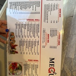 Megu Sushi - Sea Isle - Menu may 2023