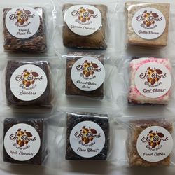 Da Bomb Brownies - Neatly packaged and labeled.