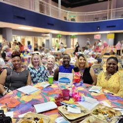A Serene Healthcare Services - A Serene Galveston staff attending Libbie's Beach Bash. Raising donations for Libbie's Place, an adult day care in Galveston.