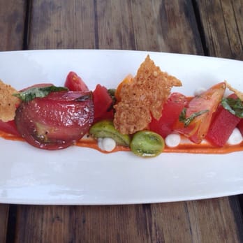 Gather - The tomato and watermelon "salad" - New American Near Me - Berkeley, California