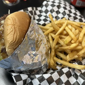 Chef Jeff’s Smash Burger - Single smash burger with side of fries - wonderful together!! - Burgers Near Me - Antioch, California