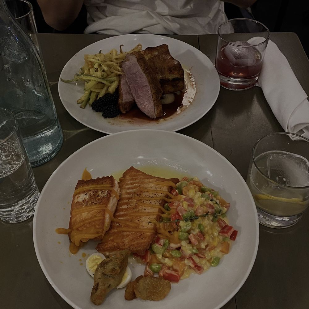 Maison Cheryl - Top: Duck, Bottom: Salmon - French Near Me - Arlington, Virginia