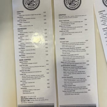 Cafetal Coffee - Drink and food menus - Coffee & Tea Near Me - Tempe, Arizona