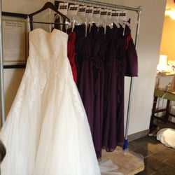 Bridal Steam - Pressed bridesmaid dresses all in a row!