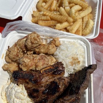 Papa Ole's - Garlic Chicken & Kalbi; Garlic Fries - Hawaiian Near Me - Hauula, Hawaii Papa Ole's - Garlic Chicken & Kalbi; Garlic Fries - Hawaiian Near Me - Hauula, Hawaii