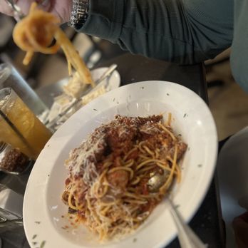 Benevento's - Spaghetti Bolognese with sausage - Italian Near Me - Boston, Massachusetts Benevento's - Spaghetti Bolognese with sausage - Italian Near Me - Boston, Massachusetts