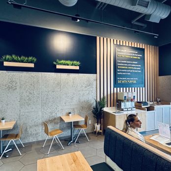 Just Salad - Entrance and sitting area. Is large clean and ver roomy - Salad Near Me - Palm Beach Gardens, Florida Just Salad - Entrance and sitting area. Is large clean and ver roomy - Salad Near Me - Palm Beach Gardens, Florida