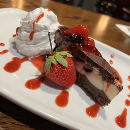 Vegan chocolate berry cheesecake