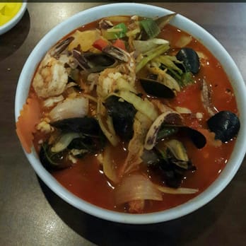 Kangchon - Spicy seafood udon soup-- delicious! - Korean Near Me - Centreville, Virginia