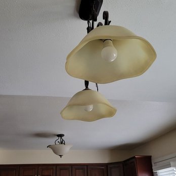 ASL Electric - Before swapping lights in kitchen. - Electricians Near Me - Lake Forest, California