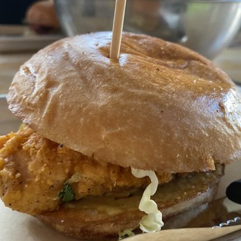 Hopdoddy Burger Bar - Spicy Nashville Hot Chicken Sandwich - Burgers Near Me - Dallas, Texas